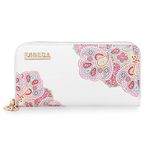 ESBEDA White Color Mandala Art Design Wallet For Women