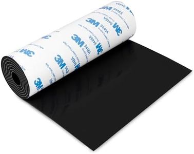 Silicone Furniture Pads, 5" x 40" Non Slip Furniture Pads Anti Skid Pads Non Slip Self Adhesive Cuttable Silicone Tape Silicone Strip Roll for Protecting Hardwood Floors Chair Wall Protector - Black