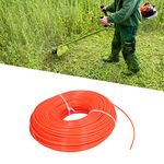 SADAIV NIPUN Nylon Grass Cutter Strimmer Wire 3.00mm x 10m, Heavy Duty Strimmer Line, SQUARE Core Nylon Trimmer Line Brush Cutter Wire Cord - Orange