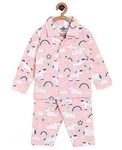 The Mom Store Baby-Boys Cotton Baby And Toddler Pajama Sets (Magical Unicorn, 2-3 Years), Peach