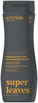 ATTITUDE 2-in-1 Body Wash and Hair Shampoo, EWG Verified Shower Gel, Dermatologically Tested, Made with Naturally Derived Ingredients, Vegan Personal Care, Ginseng and Grapeseed Oil, 473 mL