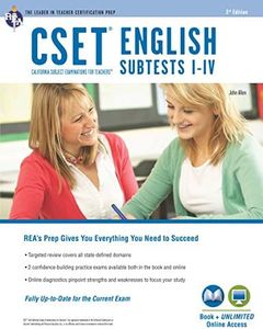 CSET English Subtests I-IV Book + Online (CSET Teacher Certification Test Prep)