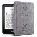 ProElite Deer Smart Flip case Cover for Amazon Kindle 6" 300 ppi 11th Generation 2022, Grey