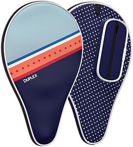 Duplex | Ping Pong Paddle Case - Best Table Tennis Paddle Cover for Blade with Bonus Ball Storage - Waterproof Material Bag