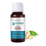 Durmeric OneDrop Wellness Intensive Ginger Herbal Drops | 100% Natural Pure Ginger Nano Extract | Makes 300 Servings | Use with Water/Tea/Soup/Salad, 30 ml (Pack of 1)