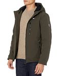 Tommy Hilfiger Men's Soft Shell Sherpa Lined Performance Jacket, Olive Tech, Large