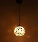 GAUVIK Robin Pendant Lamp/Hanging Lamp/Ceiling Light for Bedroom, Living Room, Restaurants-Glass,Corded Electric