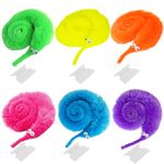 Cuackamily 6PCS Worm on a String, Rainbow Magic Twisty Wiggly Worms, Wiggly Magic Worms Bulk Cat Toys Stress Relief Fidget Fiddle Toys for Trick Carnival Party Favors Kids Adults (Colour Random)