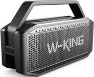 Bluetooth Speaker, W-KING (100W PEAK)60W RMS Portable Loud Wireless Speaker/Deep Bass, IPX6 Waterproof Outdoor Powerful Party Haut Parleur Speaker BoomBox, V5.0/40H Play/Power Bank/TF Card/AUX/NFC/EQ