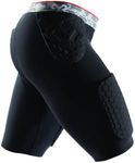 McDavid Hexpad Thudd Short with Hexpad Thigh Pads,Black,Large