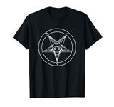 Sigil Baphomet Pentagram Occult Satanic Goat Head Devil 666 T-Shirt