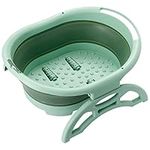 Bramble - Foldable Space Saving Relaxing Foot Bath Spa with Foot Massage Rollers, Collapsible and Portable Bucket Tub Gift Set