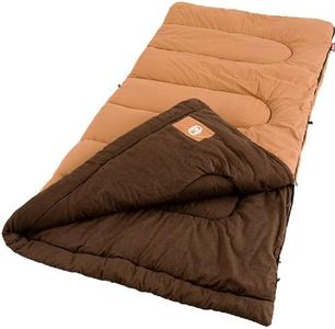 Coleman Dunnock Cold Weather Sleeping Bag, 20°F Camping Sleeping Bag for Adults, Comfortable & Warm Sleeping Bag for Camping and Outdoor Use, Fits Adults up to 6ft 4in Tall