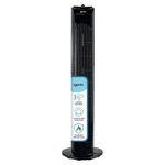 Igenix DF0030BL Oscillating Tower Fan, 30 Inch, 3 Speed Settings, 2 Hour Timer with Auto Shut Off, Black