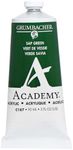 Grumbacher Academy Acrylic Paint, 90ml/3 oz Metal Tube, Sap Green