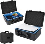 IBVIVIC Hard Shell Travel Carrying Case for PS5 Waterproof Protective Storage Case Compatible with PlayStation 5 Console,Controllers,Games&Accessories, Blue