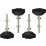 LC LICTOP 4Pcs M8x50 Thread Furniture Glide Swivel Leveling Mount Heavy Duty Machine Leveling Feet 2" Dia Metal Adjustable Leveling Feet