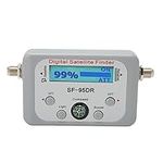 Digital Satellite Signal Finder for DirecTV Free Satellite Systems with Compass, Digital LCD Display, 950 to 2150MHz ATT Attenuation Buzzer Function Satellite Signal Meter