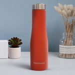 Frenchware Water Bottle (Red, 1 Litre, Stainless Steel Bottle) for Fridge, School, Outdoor, Gym, Home and Office, Scratch-Resistant, BPA-Free, Non-Toxic, Easy-to-Clean