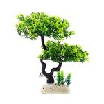 JAINSONS PET PRODUCTS Aquarium Plastic Artificial Plant Fish Tank Ornament Tree Decoration, 1 Pc