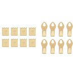 Takker Picture Hooks x 8 and Takker Canvas Print Hangers x 8 - Compatible with Takker Picture Hanging Tool - for Pictures Canvas Prints Clocks Cards Decorations Utensils and Tools