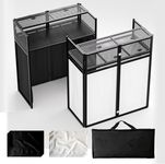 lunacme Portable DJ Booth Table,Fol