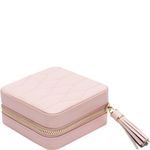 WOLF 329915 Caroline Zip Travel Case, Rose Quartz