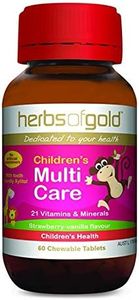 Herbs of Gold Children's Multi Care 60 Chewable Capsules