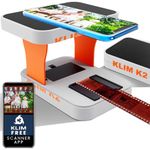 KLIM K2 Mobile Film Scanner 35mm - Free APP - Positive & Negative Converter, Slide & Photo Digitizer, 35mm Color Developing Kit Essential - Top Choice for Preserving Old Photos - Orange & Grey