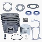 Haishine Nikasil Plated 46mm Cylinder Piston Ring Pin Bearing Oil Seal Kit Fit Husqvarna 51 55 Rancher Chainsaw #503609171,503 60 91-71