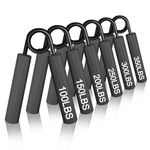 CRAZYROPE Metal Hand Grip Strengthener,6 Pack (100,150,200,250,300,350lbs) Grip Strength Trainer,Forearm Strengthener Hand Strengthener Workout Equipment for Home Gym