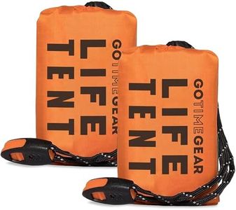 Go Time Gear Tienda de campaña de Supervivencia de Emergencia, Tienda de campaña para 2 Personas, Uso como Tienda de campaña, Refugio de Emergencia, Tienda de Tubo, Lona de Supervivencia, Incluye