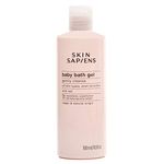 SKIN SAPIENS Gentle Baby Bath Gel with Oat, 98% Natural Ecocert Cosmos, Unperfumed Baby Wash, Cruelty Free and Vegan Skincare for Sensitive Skin, 300 ml