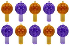 Creative Hobbies® Ceramic Tree Replacement Lights Jack O' Lantern - Orange & Purple Pumpkin Shape Bulbs for Halloween Décor | 25 Pack