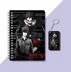 CRAFT MANIACS DEATH NOTE BUSHEL OF BAD APPLES ANIME A5 160 RULED PAGES NOTEBOOK & FREE KEYCHAIN BEST GIFT FOR ANIME LOVERS