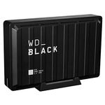 WD_BLACK D10 8TB Game Drive for Xbox, external HDD, transfer speeds up to 250 MB/s, 7200RPM, Active Cooling to Store your Massive Collection, 1 Month Xbox Game Pass, black