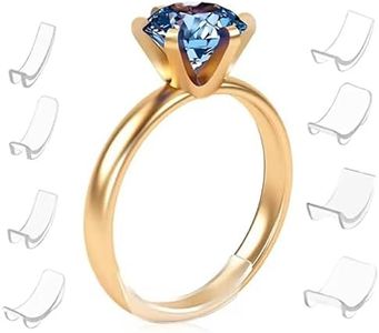 Ring Sizers for Loose Rings, Flexible Invisible Ring Size Adjusters, Anti-Slip Ring Guards for Rings, Easy to Use for Women and Men, 8 Assorted Sizes