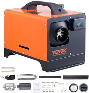 VEVOR Diesel Heater, 12V All-in-one Diesel Air Heater with Remote Control and LCD Display, 5L Fuel Tank Fast Heating Portable Diesel Parking Heater for RV, Truck, 5KW, Basic, Orange