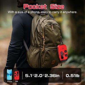 Wind Up Solar Emergency Radio – AM/FM, LED Torch, Power Bank, Red