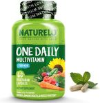 NATURELO One Daily Multivitamin for Men - with Natural Food-Based Vitamins, Minerals, Fruit & Vegetable Extracts - Best for Maintaining Essential Nutrients - 60 Vegan Capsules | 2 Month Supply