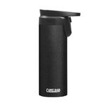 CamelBak Forge Flow Coffee & Travel Mug, Insulated Stainless Steel - Non-Slip Silicon Base - Easy One-Handed Operation - 16oz, Black