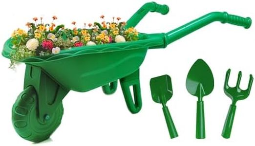 Duckura Kids Gardening Tools Set - 4pcs Garden Tool for Kids with Shovel, Rake, Hoe, Outdoor Summer Yard Lawn Digging Toys, Halloween Birthday Gifts for Boys Girls Age 2 3 4+ Years Old