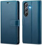 FLIPALM Wallet Case for Samsung Galaxy S26 6.3", RFID Blocking Credit Card Holder, PU Leather Folio Flip Kickstand Protective Shockproof Cover for Galaxy S26 (Blue, Samsung Galaxy S26)