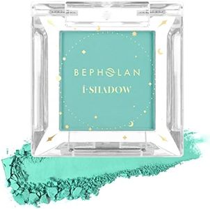 BEPHOLAN Single Matte Teal Blue Eyeshadow Palette Light Baby Blue Green Eyeshadow for Mermaid Makeup Eyeliner,Teal Drea