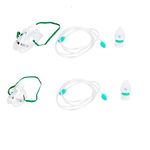 Control D Adult & Child Masks Kit with Air Tube,Medicine Chamber & Masks for Nebulizer (Transparent, Pack of 1)