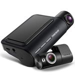 Thinkware F800 PRO Dash Cam Full HD 1080p Front and Rear Car Camera Dashcam - Super Night Vision 2.0, Includes 32GB SD Card & Hardwire lead for Battery Safe Parking Mode Install - Android/iOS App