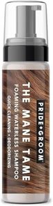 Pride and Groom The Mane Tame Waterless Dog Shampoo – Foaming Dry Shampoo for Dogs and Cats Made in USA for a Rinse Free Cleanse and to Eliminate Odor in Between Baths On-The-Go – 7.1 fl oz