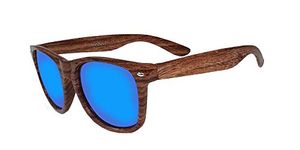 iceBoo Sunglasses Vintage Retro Classic Unisex UV400 (Wood Grain Frame (WR5091))