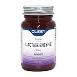 Quest Lactase Enzyme 200mg for Lactose Intolerance Relief. 2000 ALU Fast Relief Dairy Enzymes Digestive Supplement to Prevent Gas, Bloating & Diarrhoea. Dairy Free, Gluten Free & Vegan (30 Tablets)