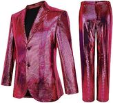 Nawgut Sequin Blazer Metallic Slim 